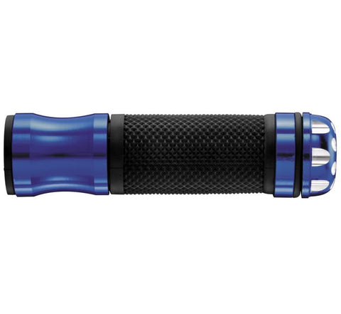 BikeMaster Revolver Bar End Grips - Blue - 7/8 Inch Bars - HF104067BU