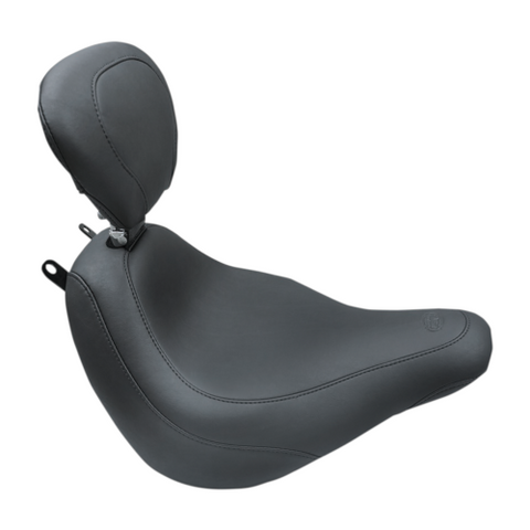 Mustang Wide Tripper Solo Seat & Backrest for 2018-19 Harley Softail models - 79332