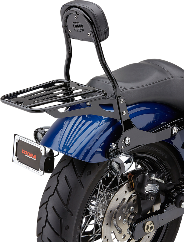Cobra 502-2012B Detachable Backrest For Indian Chief Motorcycles - Black, 16" Height, Includes Docking Kit - View #6