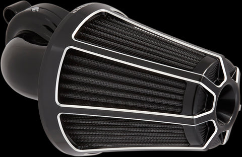 Arlen Ness Monster Sucker Air Cleaner Kits for 2000-17 Harley Twin Cam - Bevelled Black - 81-003