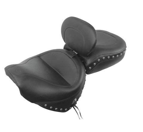Mustang 2-Piece Seat w/ Driver Backrest for Yamaha XV1600/1700 Road Star - 79190