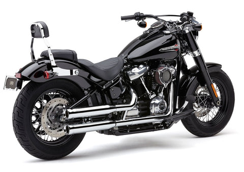 Cobra USA Neighbor Hater Mufflers for 2018-22 Harley Softail Breakout/Fat Boy - Chrome - 6047