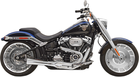 Bassani Road Rage Exhaust for 2018-19 Harley Softail Models - Chrome - 1S62R