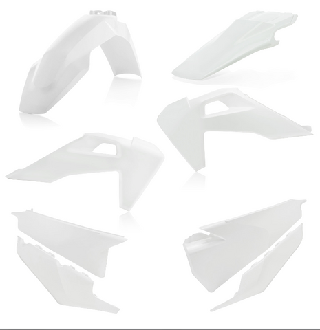 Acerbis Standard Replacment Plastics Kit for 2019-21 Husqvarna models - White - 2726560002