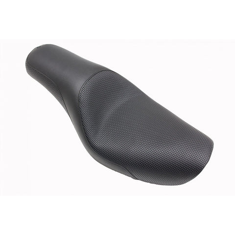 Saddlemen Profiler 2-Up Low Profile Seat for 2004-05 Harley Dyna Super Glide / Low Rider models - Black/Basket-Weave - 804-04-147