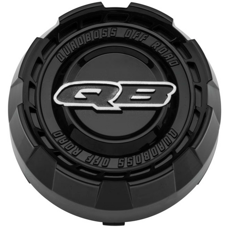 QuadBoss Slicer Center Caps fits 4/137 and 4/156 Wheels - Gloss Black - 608534