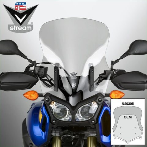 National Cycle VStream Windshield for Yamaha XT1200 - Light Gray - N20305
