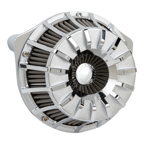 Arlen Ness Inverted Series Air Cleaner Kits for 2000-17 Harley Twin Cam - 15-Spoke Chrome - 18-992