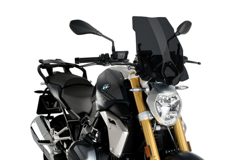 Puig New Generation Touring Windscreen for BMW R1250R - Dark Smoke - 3626F