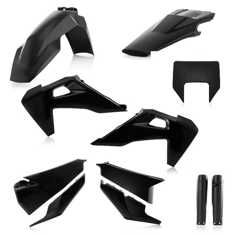 Acerbis Full Replacement Plastics Kit for 2020-21 Husqvarna models - Black - 2791530001