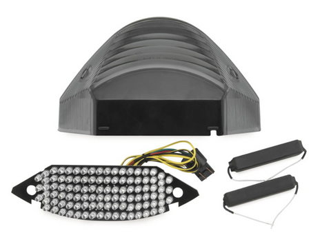 BikeMaster Integrated and Sequential Taillight for 2002-07 Honda CB600F/900F - Smoke - TZH-094-INT-S