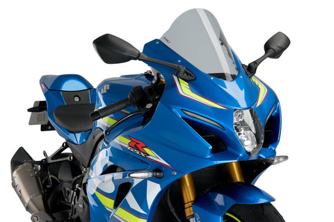 Puig Z-Racing Windscreen for 2017-20 Suzuki GSX-R1000 - Smoke - 3631H