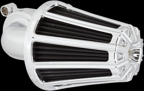 Arlen Ness Monster Sucker Air Cleaner Kit for 2017-22 Harley M8 models - Chrome/10-Gauge - 81-030