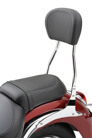 Cobra USA Round Sissy Bar with Pad 17In for 2011-17 Yamaha XVS1300 Stryker - 02-7770