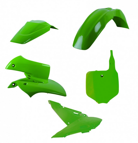 Polisport MX Complete Replica Plastics Kit for 2000-22 Kawasaki KX65 - OE Color Matched - 90923