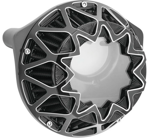 Arlen Ness Crossfire Air Cleaner Kit for 2017-22 Harley M8 models - Black - 600-038