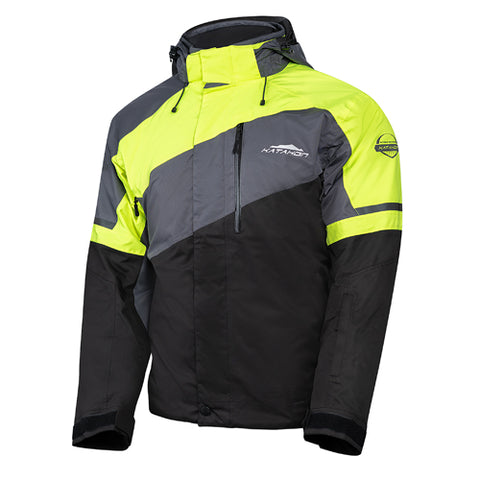 Katahdin Gear Recon Jacket - Black/Grey/Hi-Viz-Yellow - XX-Large