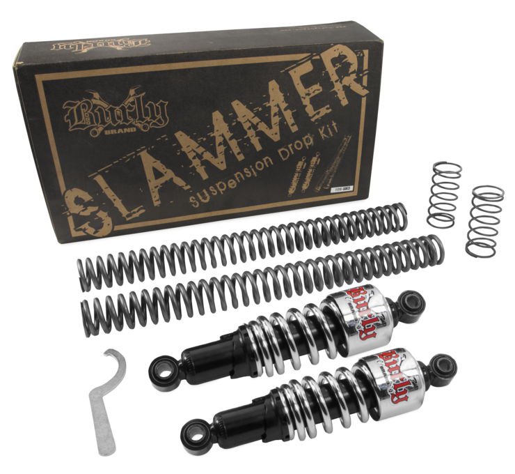 Burly Brand Slammer Suspension Drop Kit for Harley Sporsters