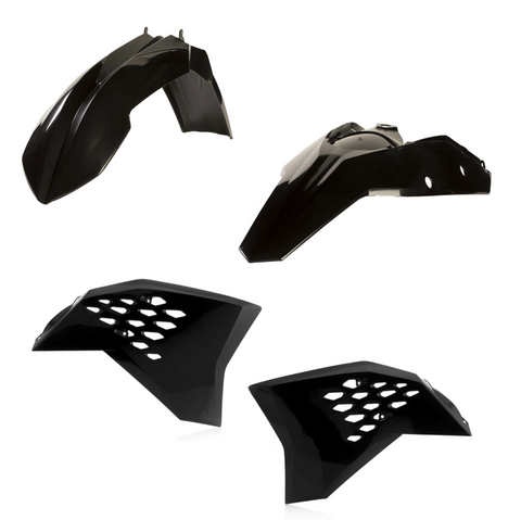 Acerbis Standard Replacment Plastics Kit for 2007-10 KTM SX models - Black - 2082030001