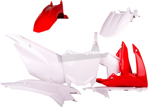 Polisport MX Complete Replica Plastics Kit for 2013-18 Honda CRF110F - OE Red/White - 90537