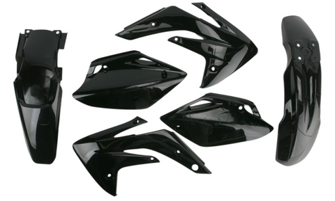 Acerbis Standard Replacment Plastics Kit for 2007-22 Honda CRF150R - Black - 2084600001