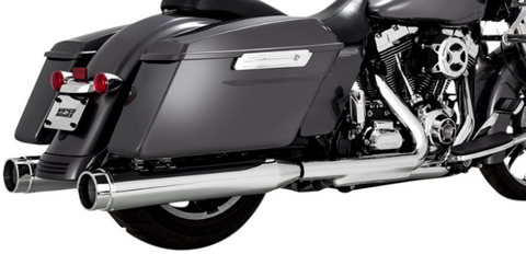 Vance & Hines Torquer 450 Slip-Ons 1995-16 Harley FL Touring models - Chrome - 16673