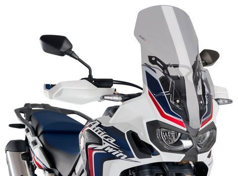 Puig Touring Windscreen for 2016-17 Honda CRF1000L Africa Twin - Light Smoke