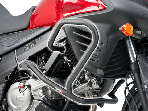Puig Engine Guards for 2012-18 Suzuki DL650 V-Strom - Black - 5884N