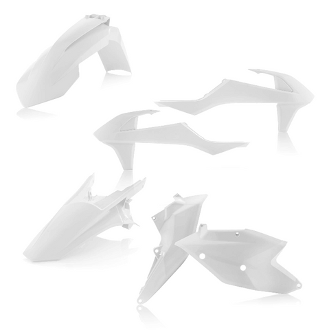 Acerbis Standard Replacment Plastics Kit for 2016-18 KTM SX models - White - 2421070002