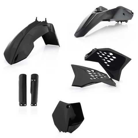 Acerbis Standard Replacment Plastics Kit for 2009-11 KTM 65 SX - Black - 2253040001