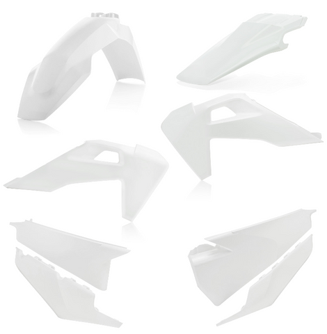 Acerbis Standard Replacment Plastics Kit for 2019-21 Husqvarna models - White - 2726566811