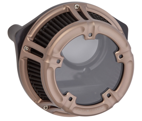 Arlen Ness Method Clear Sucker Air Cleaner Kit for 2017-22 Harley M8 models - Titanium/Method - 600-016