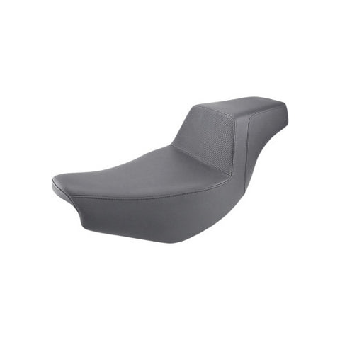 Saddlemen Step-Up 2-Up Seat for 2014-19 Indian Chief/Chieftan/Roadmaster models - Black/Gripper - I14-07-174