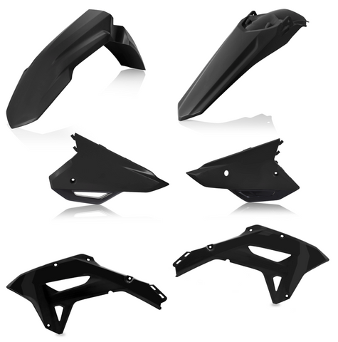 Acerbis Standard Replacment Plastics Kit for 2022 Honda CRF250RX / CRF300RX / CRF450RX - Black - 2861790001