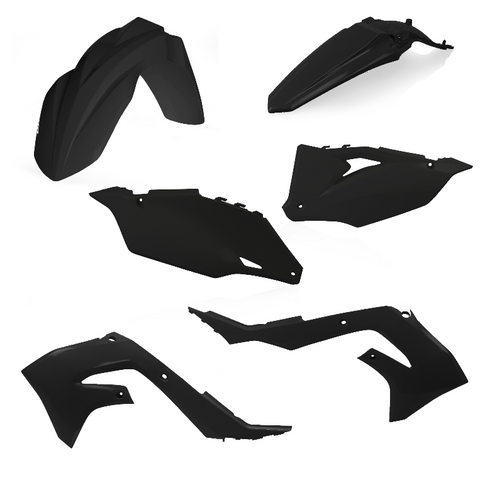 Acerbis Standard Replacment Plastics Kit for 2019-21 Kawasaki KX250 / KX450 - Black - 2736280001