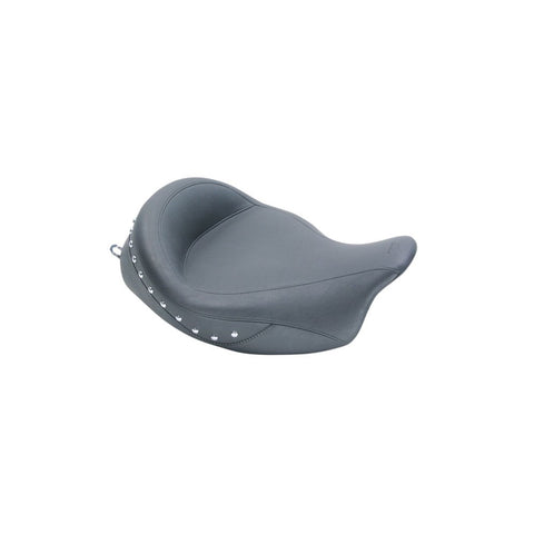 Mustang Super Touring Wide Solo Seat for 2008-25 Harley Touring models - Studded - 76068