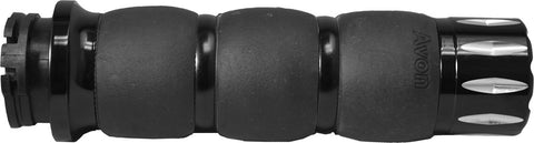 Avon Grips Velvet Air Grips for Harley Dyna / Electra - Black - AIR-96-ANO-RIV