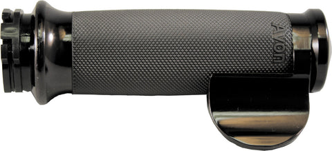 Avon Custom Contour Grips for Harley Dyna / Electra - Black - CC-86-ANO-BOSS