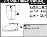Zero Gravity Double Bubble Windscreen for 2003-10 Suzuki SV650/1000 models - Light Smoke - 16-157-02