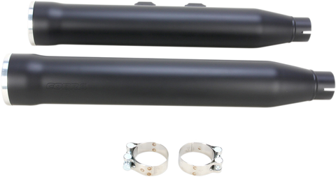 Cobra USA RPT Slip-On Mufflers for Harley Softail Models - Black - 6052B