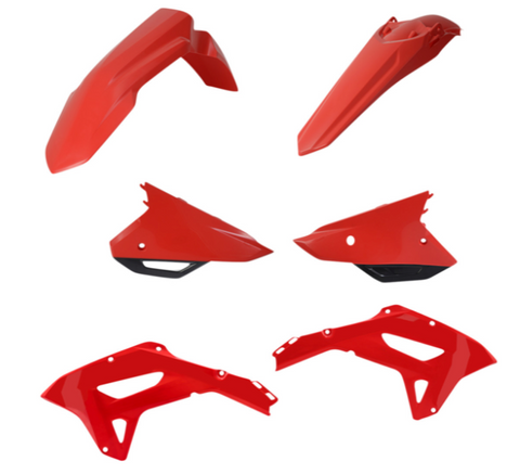 Acerbis Standard Replacment Plastics Kit for 2022 Honda CRF250RX / CRF300RX / CRF450RX - Red/Black - 2861797118