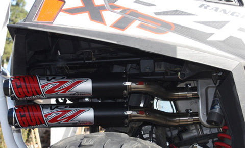 Big Gun Exhaust EVO Utility Dual Muffler Exhaust for 2011-14 Polaris RZR 900 XP - 12-7853