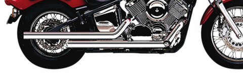 Cobra USA Dragsters Staggered Exhaust System for 1999-09 Yamaha XVS1100 V-Star - Chrome - 2617T