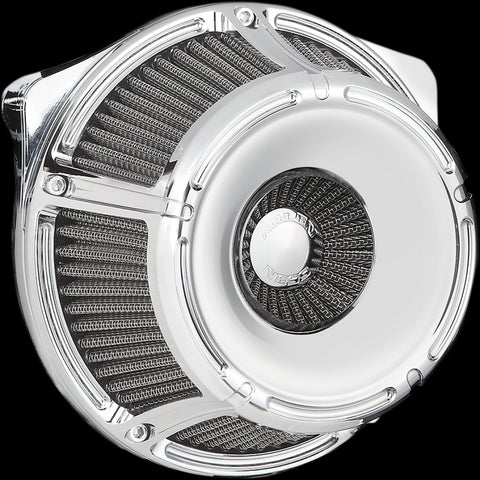 Arlen Ness Inverted Series Air Cleaner Kit for 2017-22 Harley M8 models - Chrome/Slot Track - 18-914