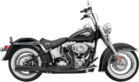 Bassani Road Rage Long Exhaust System for 1986-17 Harley Softail models - Black - 12121J