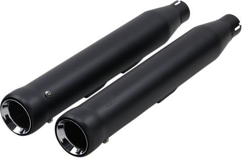 Cobra USA Neighbor Hater Mufflers for 2007-17 Harley FLSTF/FXSTD - Black - 6041B