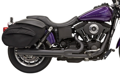 Bassani Road Rage Exhaust System for 1991-05 Harley Dyna models - Black - 13321R