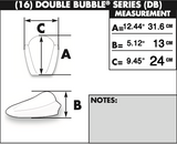 Zero Gravity Double Bubble Windscreen for 2017-20 Suzuki GSX-R1000 models - Clear - 16-115-01