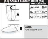 Zero Gravity Double Bubble Windscreen for 2008-10 / 2009-18 Kawasaki ZX-10R / ZX-636R / ZX-6R - Clear - 16-262-01