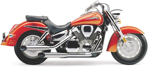 Cobra USA Slash Cut Slip-On Mufflers for 2003-09 Honda VTX1300 - Chrome - 1179SC